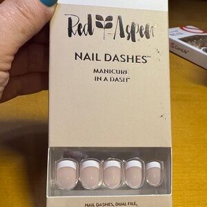 Red Aspen Nell’s French tip Nail Dashes